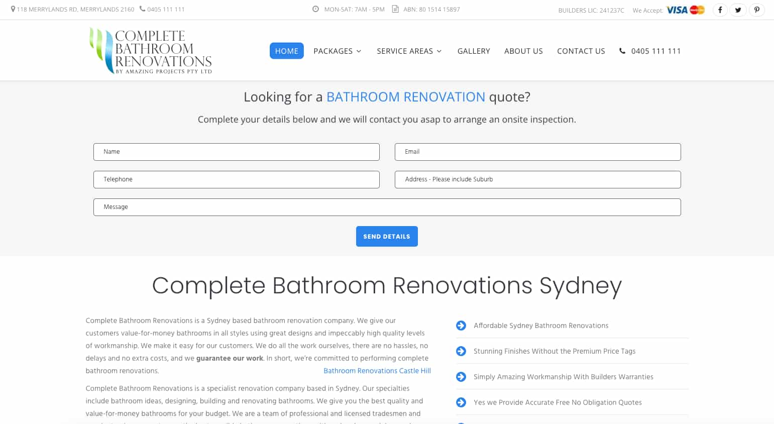 Complete Bathroom Renovations