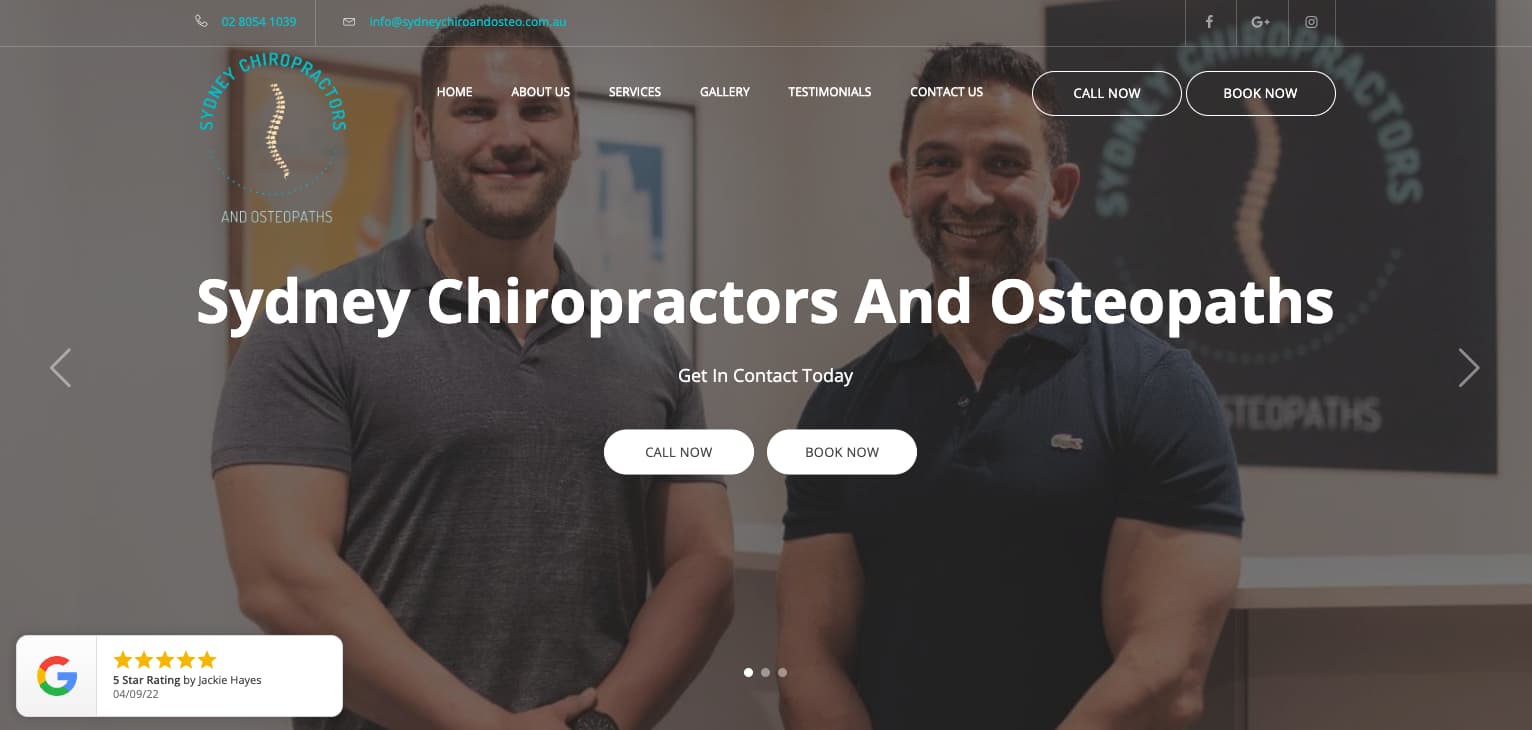 Sydney Chiropractors and Osteopaths